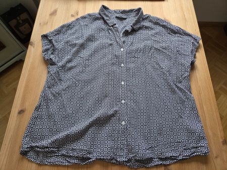 japanische Uniqlo Bluse, XL, schwarz, weiss