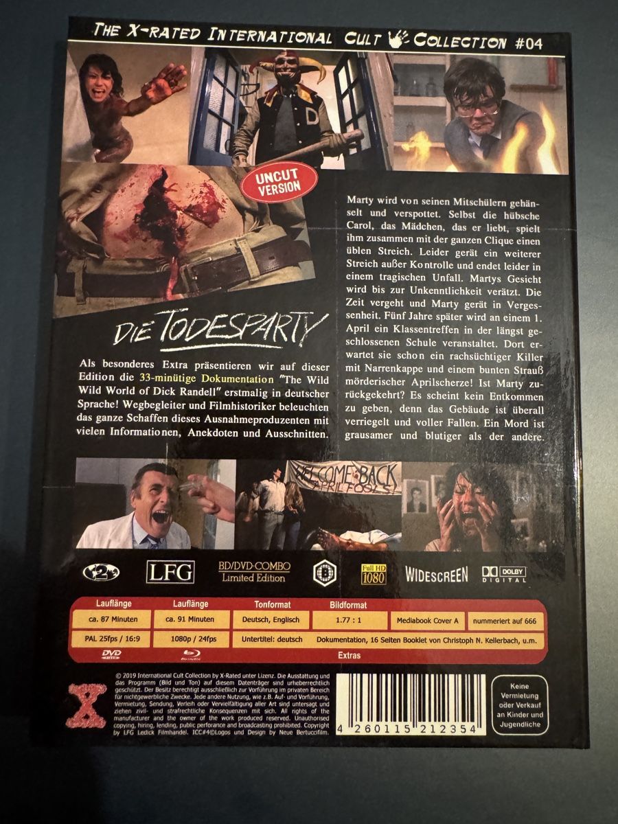 Tutti i DVDs: Die Todesparty Mediabook Blu-ray DVD Uncut – Nuovo (secondo la descrizione) da Embrach venduto da Schlussstrich 1