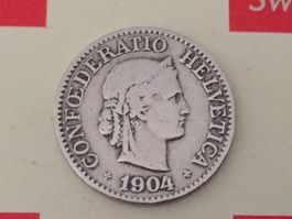 10 Rappen 1904 -ss, nur 1,0 Mio!