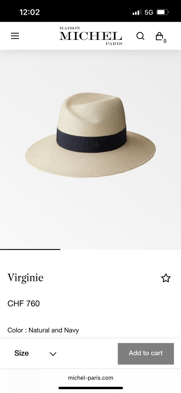 Copricapi, berretti & cappellini: Maison Michel Hat - New- Virginie model size M – Nuovo (secondo la descrizione) da Porza venduto da car_5dy7 5