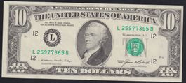 USA 10 Dollars 1985