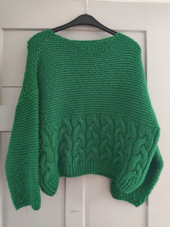 Grüner Strickpullover von Mango, Grösse M, eher S