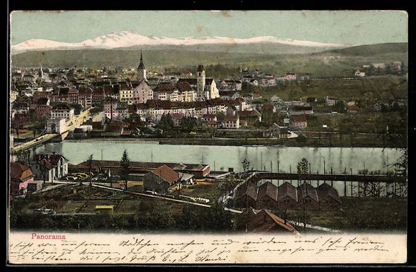 Cartoline postali: AK Aarau, Panorama – Usato da Berlin venduto da bartko-reher