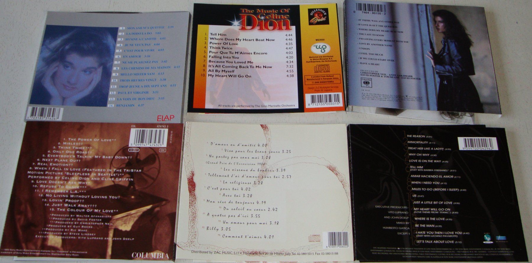 CD: 6CD's - Celiner Dion – Usato da Unterbäch VS venduto da diquq 1