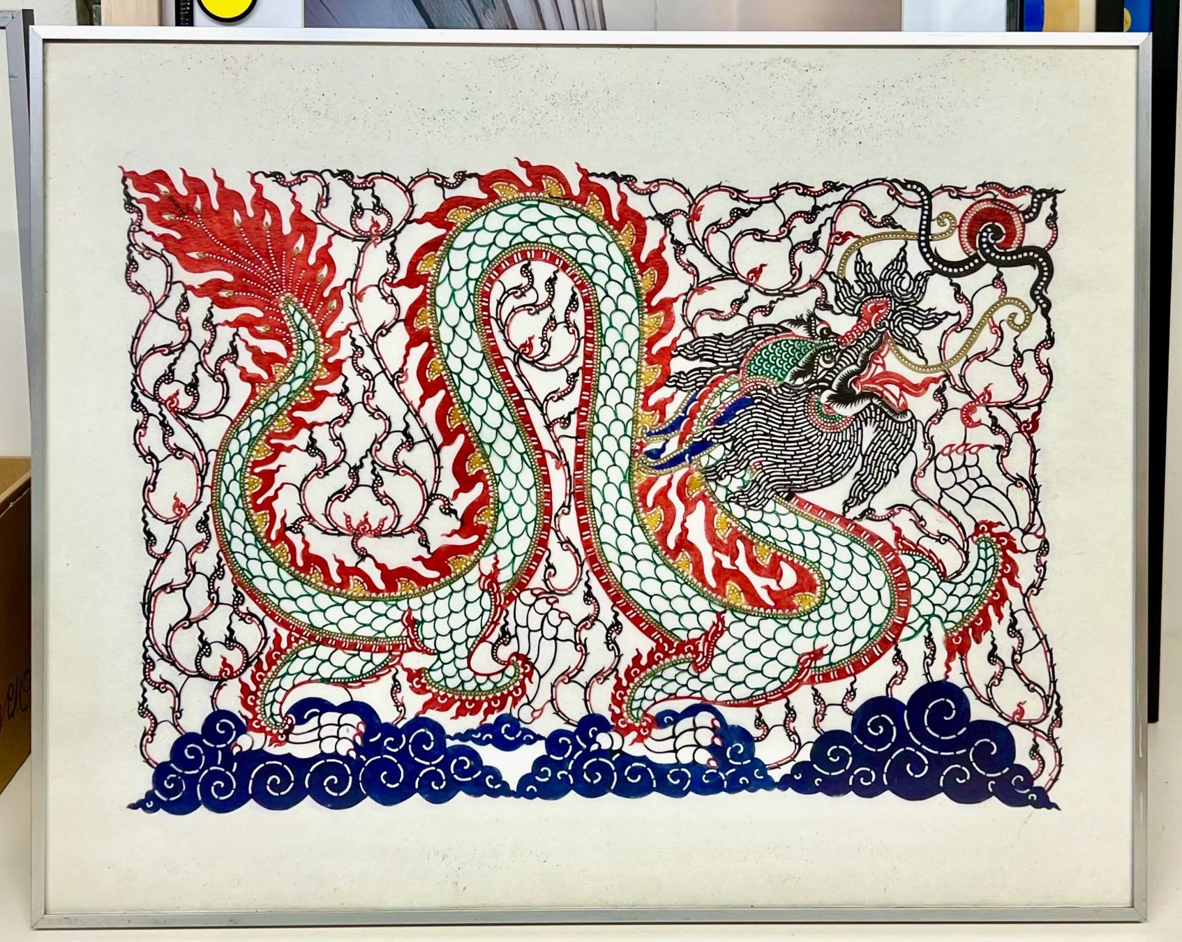 Grafica & Litografie: CHINESISCHE SCHERENSCHNITTKUNST: DRACHE – Nuovo (secondo la descrizione) da luzern venduto da Glieve