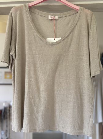 T-SHIRT 100% LIN!! M SOLDES DE FIN DE SAISON