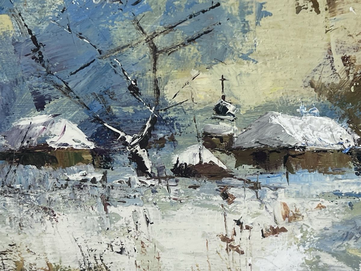 Dipinti: Ölgemälde Winterlandschaft (50) – Usato da Glattfelden venduto da brockischweiz 4