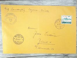 TR72 Enveloppe + Timbre Suisse 1941