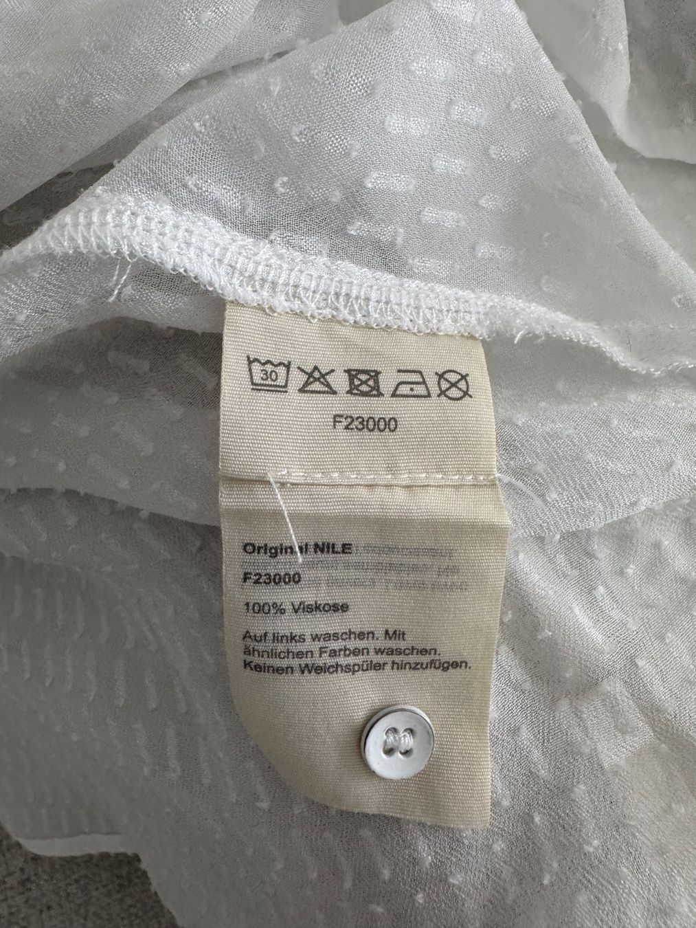 Nile Camicette: Bluse, weiss, Nile, Gr. S oversize, 100% Viskose – Nuovo (secondo la descrizione) da Vaduz venduto da Annama 6