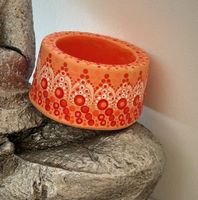 Kerzenlichthalter - Dotting-Art - handgemacht