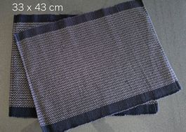 2er Tischsets, schwarz/silber, 33 x 43 cm