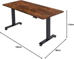 Höhenverstellbarer Schreibtisch, Top Zustand, 160x80cm