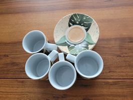 speziell designete Espressotassen-Set; Möbel Pfister, 4 Stck