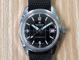 Hanova Taucheruhr, Vintage, Handaufzug, läuft