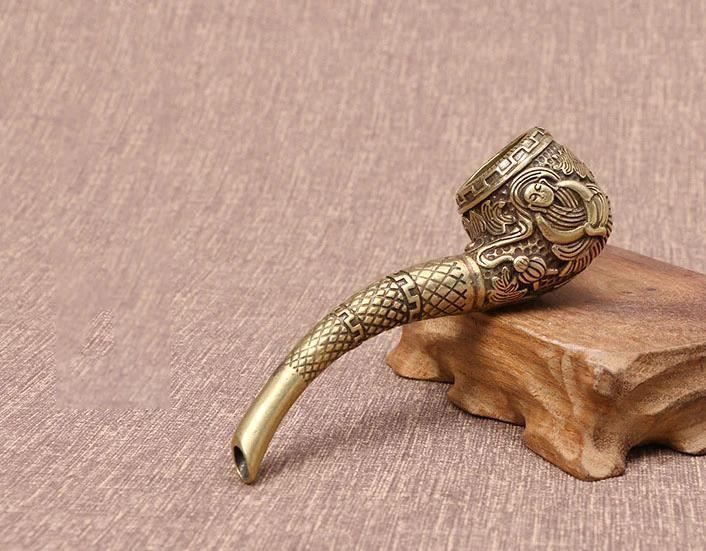 Pipe & Accessori: Pipe à fumer en cuivre pur rétro – Nuovo e nell'imballaggio originale da Gurmels venduto da Swisspod