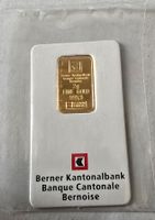 Berner Kantonalbank  2 Gramm Goldbarren    Sammlerstück