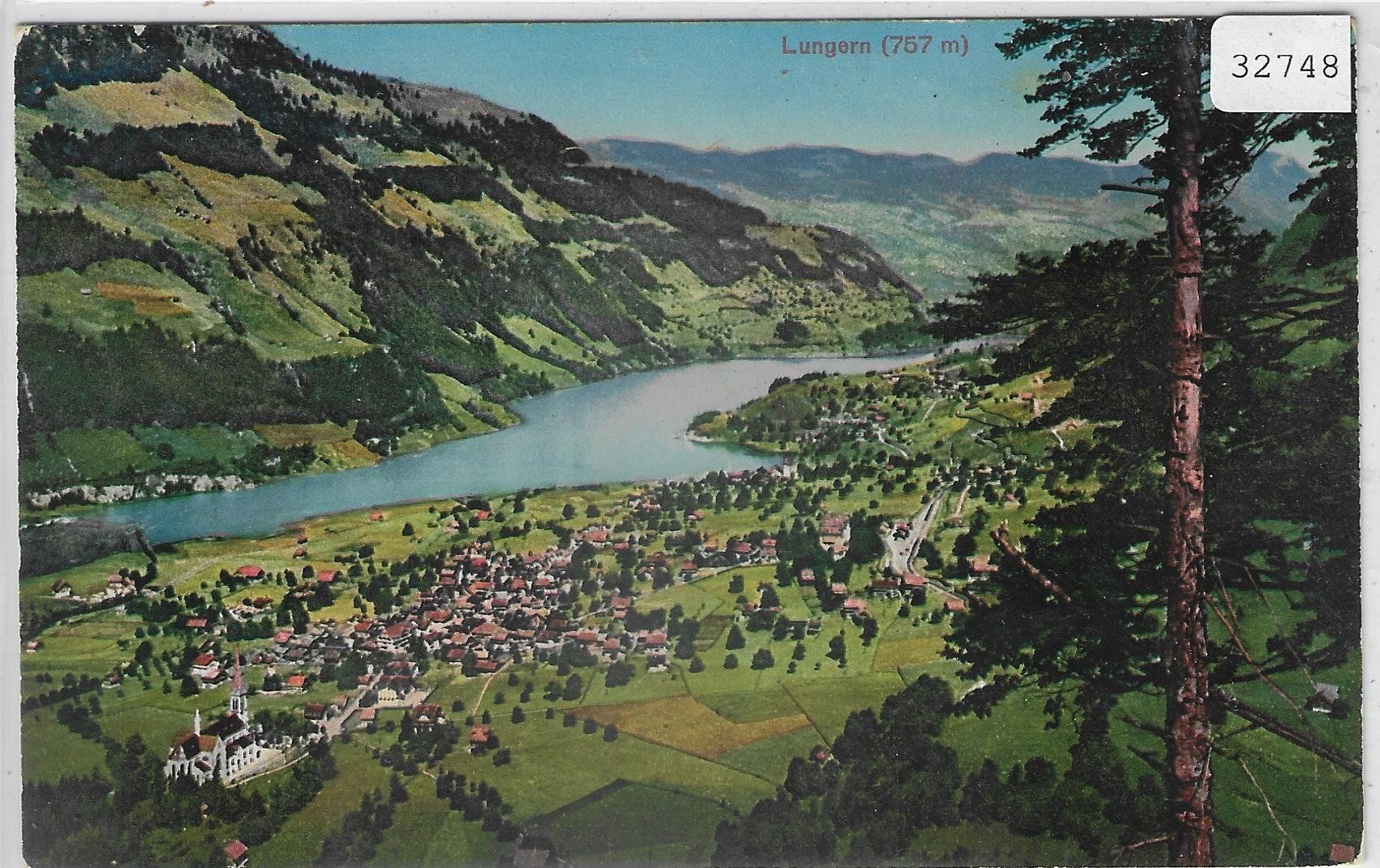 Cartoline postali: Lungern - Generalansicht - Litho – Usato da Ettingen venduto da Kartenplanet