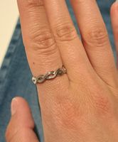 Silberfarbener Ring, grössenverstellbar, neuwertig!