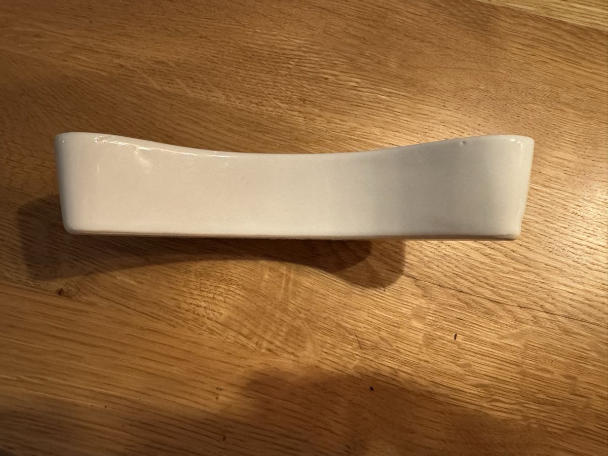 Micasa Piatti di portata: Micasa Schale in weiss banenform – Usato da Winkel venduto da Schorley 2