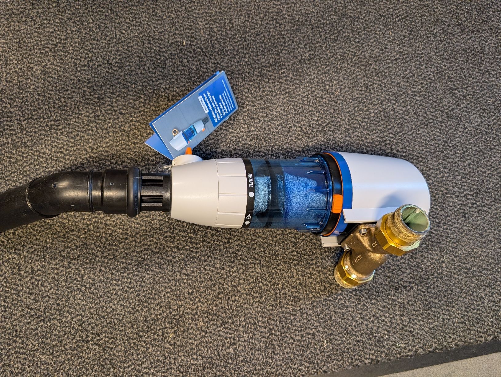 Sanitär: Feinfilter, Wasserfilter, rückspülbar, Nussbaum  – Gebraucht aus Cham von Onneb1 1