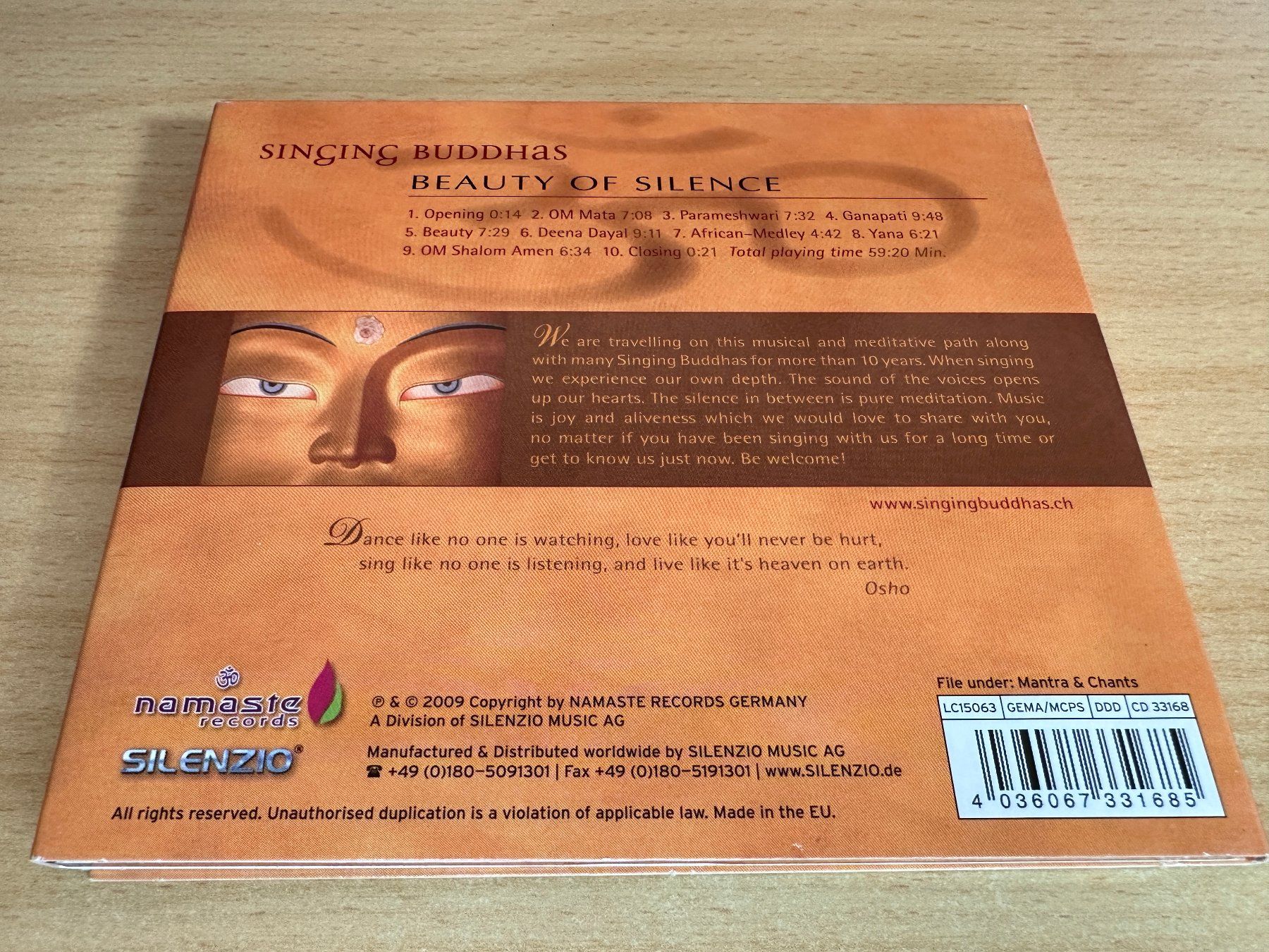 CD: Singing Buddhas - Beauty of Silence – Usato da Rikon im Tösstal venduto da Alpenmutz 1