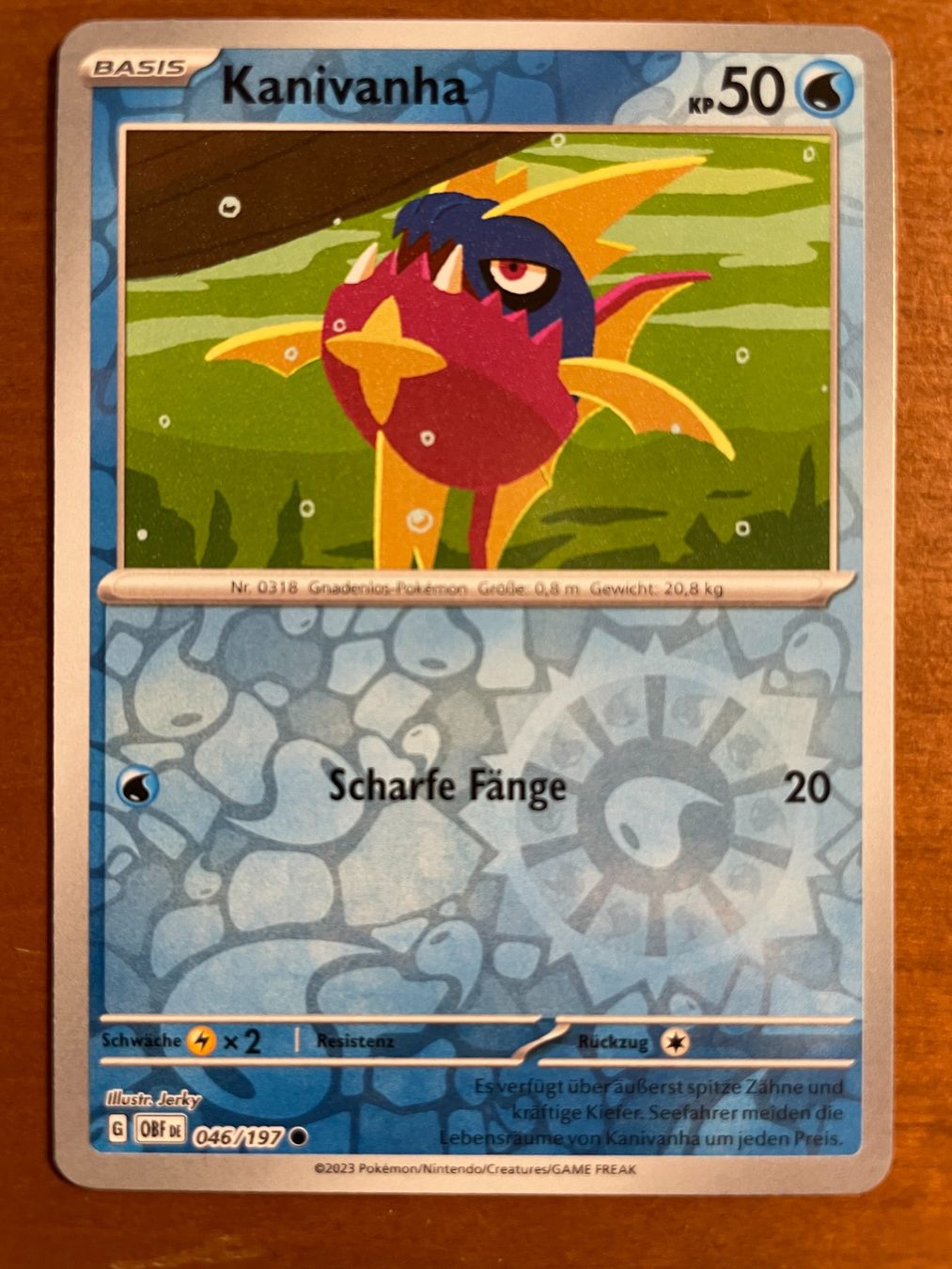 Pokémon Carte collezionabili: Pokemon Kanivanha Reverse (Versand gratis) – Nuovo (secondo la descrizione) da Chur venduto da Angerson