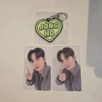 ateez jonghophotocard set with jongho keychain (Japanese pc)
