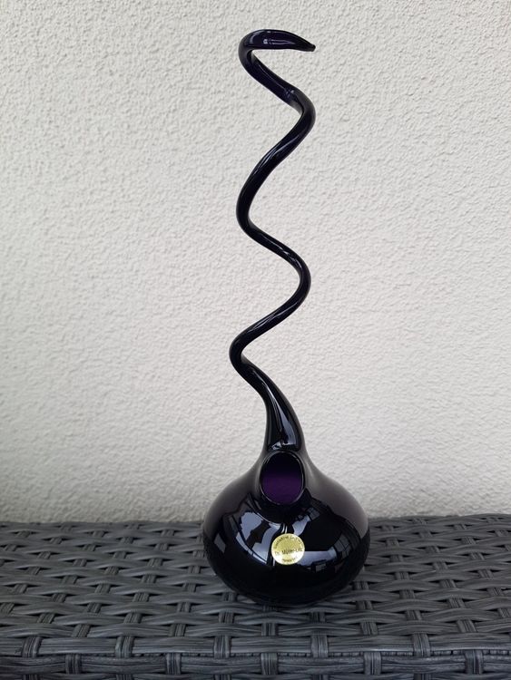 Rosenvase Lauscha Glas Kunsthandwerk Blumenvase Tischdeko Geschenk Glasbläserei