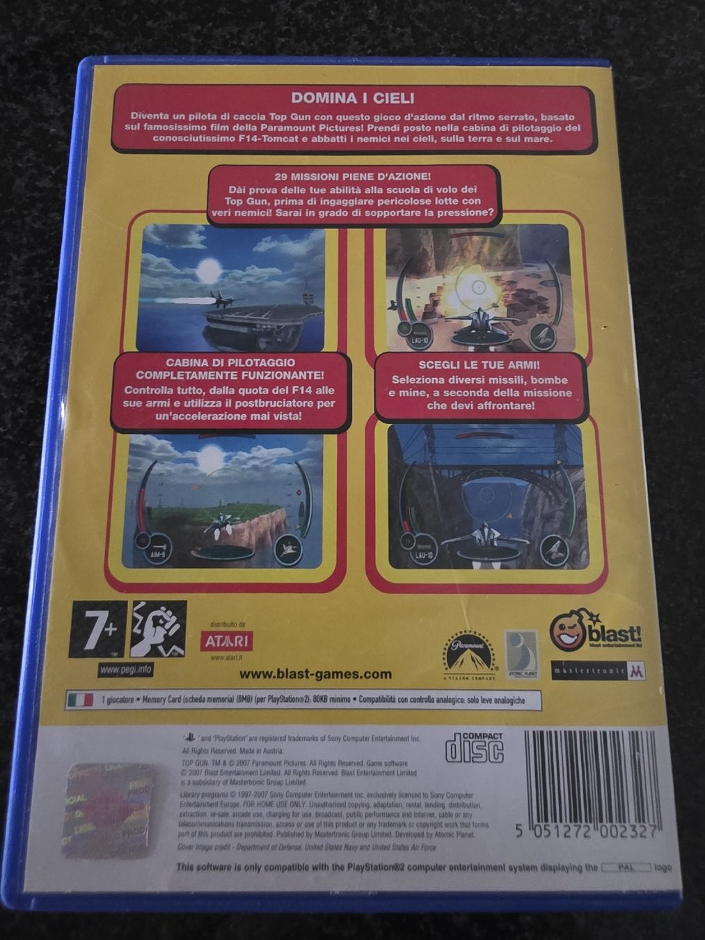 Jeux: Top Gun PS2 – D'occasion à Chavornay par Crash37 1