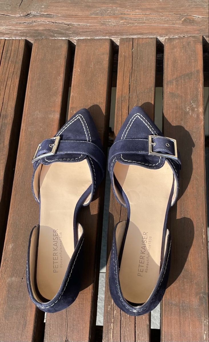 Kaiser Scarpe da donna: NEU: Peter Kaiser Slipper blau – Nuovo (secondo la descrizione) da Oberlunkhofen venduto da Krambo 3