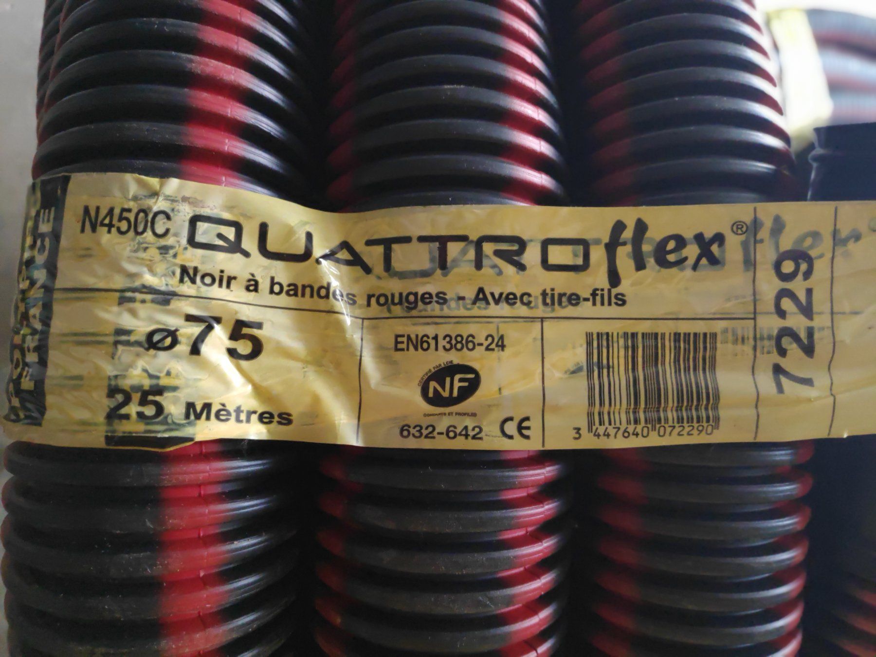 Tubi & Tubi flessibili: gaines 2x25m pour câbles électriques  75mm QUATTROflex – Nuovo (secondo la descrizione) da Bulle venduto da Colo 2