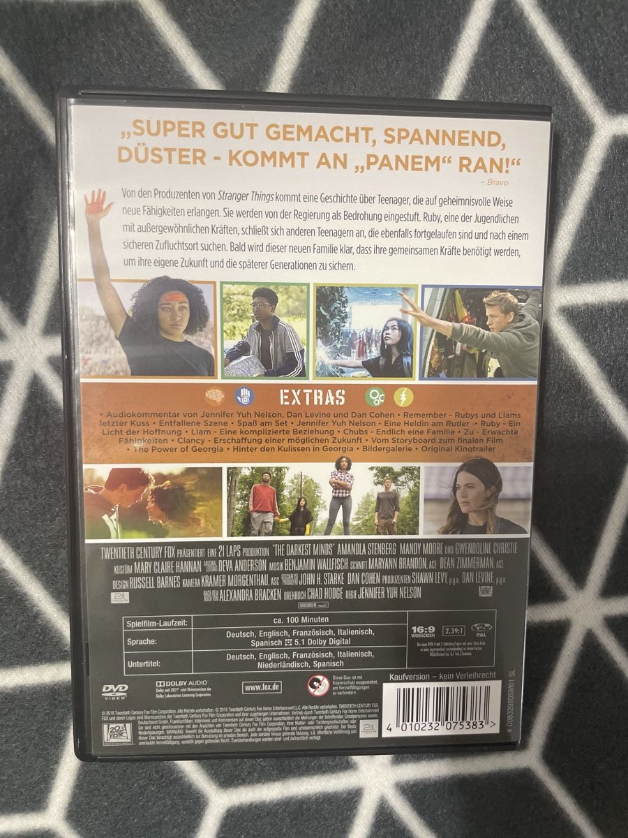 Tutti i DVDs: The Darkest Minds - Die Überlebenden, DVD – Usato da Rheineck venduto da cha_p9qy 1