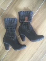 Stiefel, Damenstiefel mit Strick S. Oliver Gr. 37