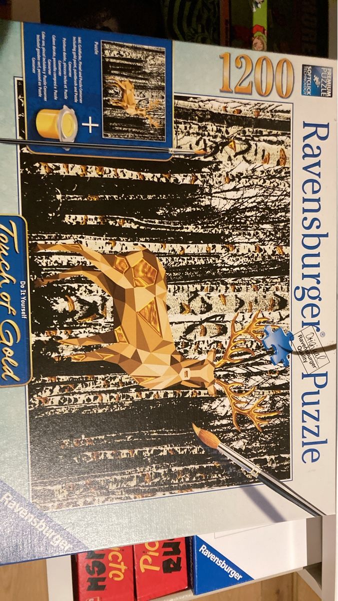 Ravensburger Puzzles: Puzzle Cerf Géométrique 1200 - Ravensbuger – Neuf (Voir description) à Corcelles-Chavorn par Pebble10