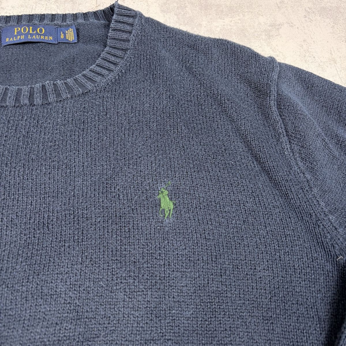 Polo Ralph Lauren Pullover & Sweatshirts: Pull en maille Polo Ralph Lauren bleu marine - Taille L – Gebraucht aus Neuchâtel von aliceguins 2