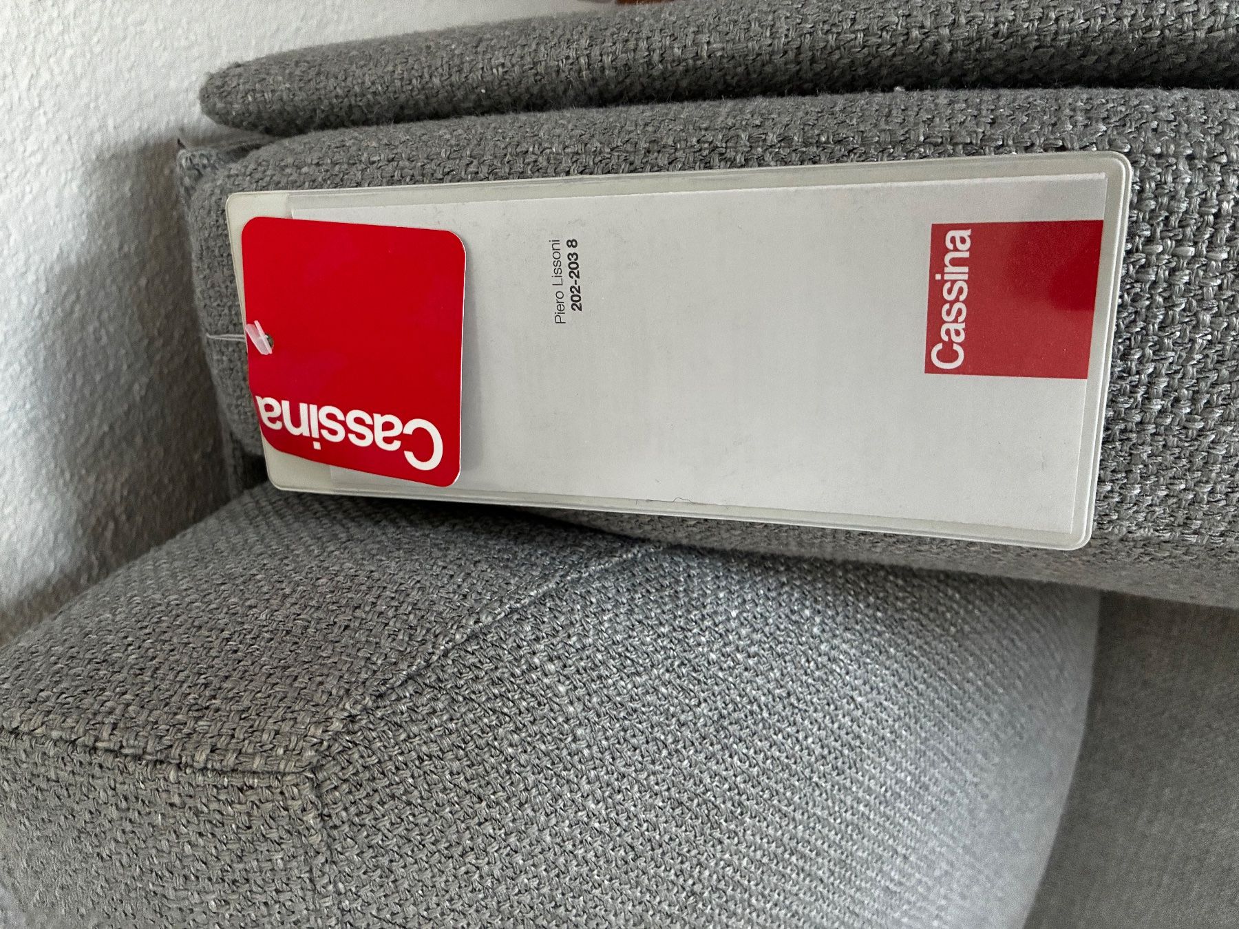Cassina Divani: Sofa Cassina grau mit Ottomane guter Zustand – Usato da Winterthur venduto da 4Klang 1