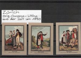 #Zürich Orig. Chromo Litho aus der Zeit um 1890
