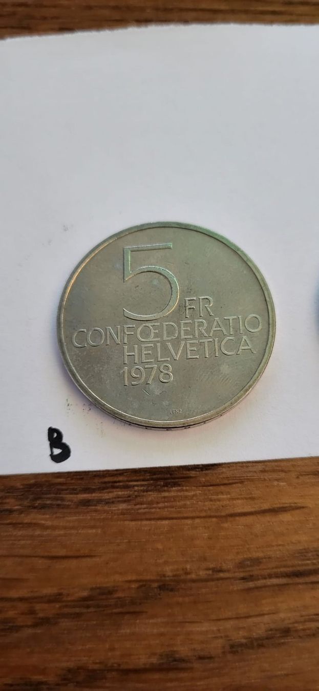 Tutti le monete: 5chf commémorative 1978 - Henry Dunant – Usato da Genève venduto da Naheu