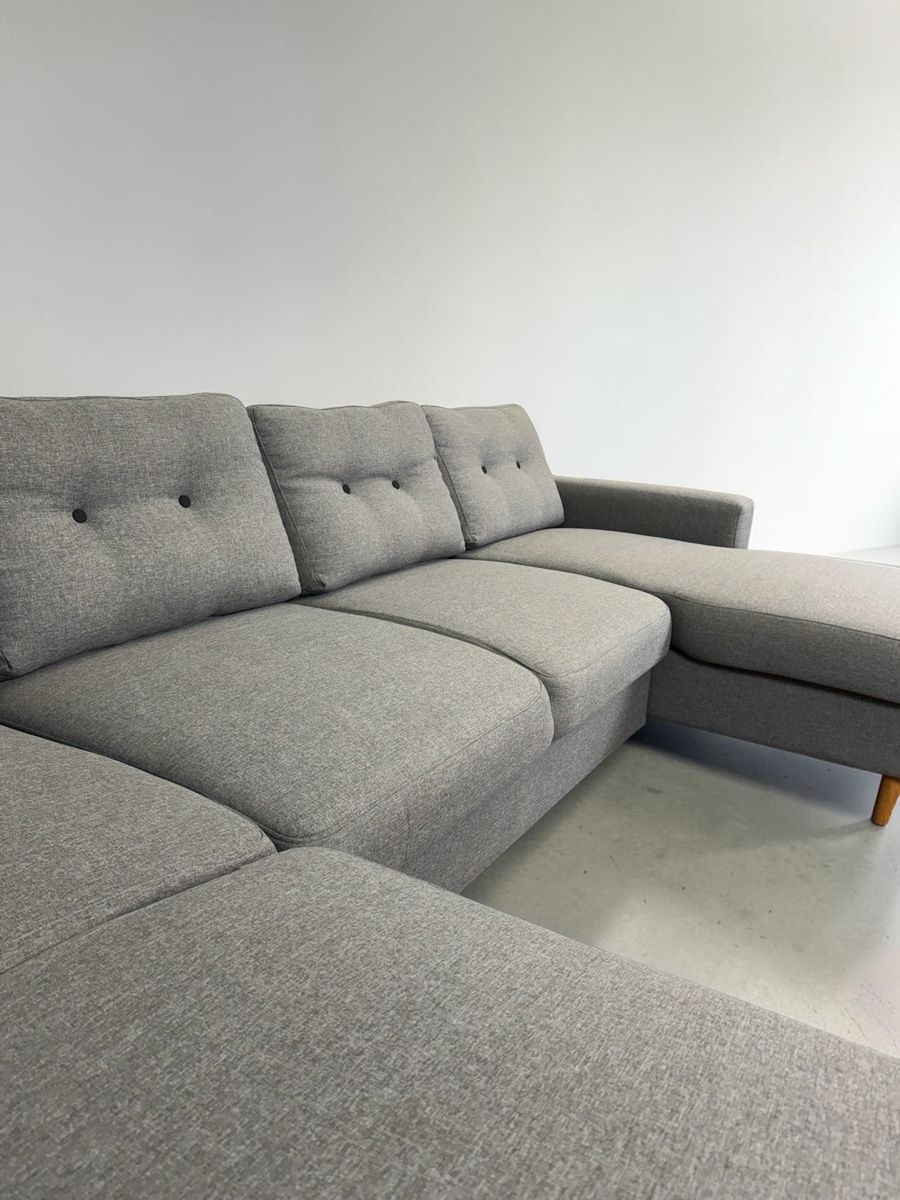 Divani: U-FÖRMIGES SOFA KLASSIKER GRAU MIT SCHLAFFUNKTION – Usato da Bachenbülach venduto da Sofalab.swiss 5