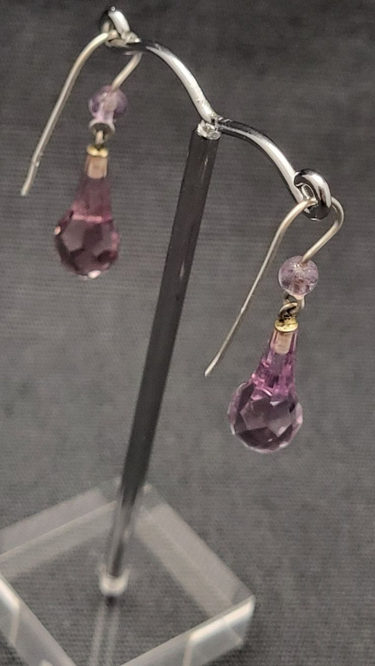 Ohrringe & -stecker: Amethyst-Ohrhänger aus Silber – Gebraucht aus Basel von spinne02 3