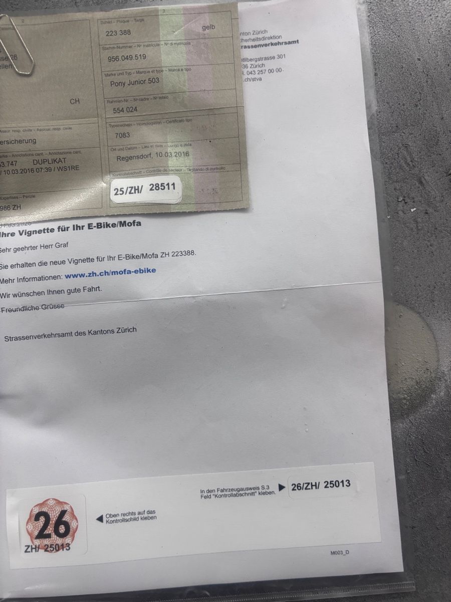 Sachs Ciclomotori: Pony Junior 503 2 Gang HS ab 1.- – Usato da Reutlingen venduto da Urbru 2