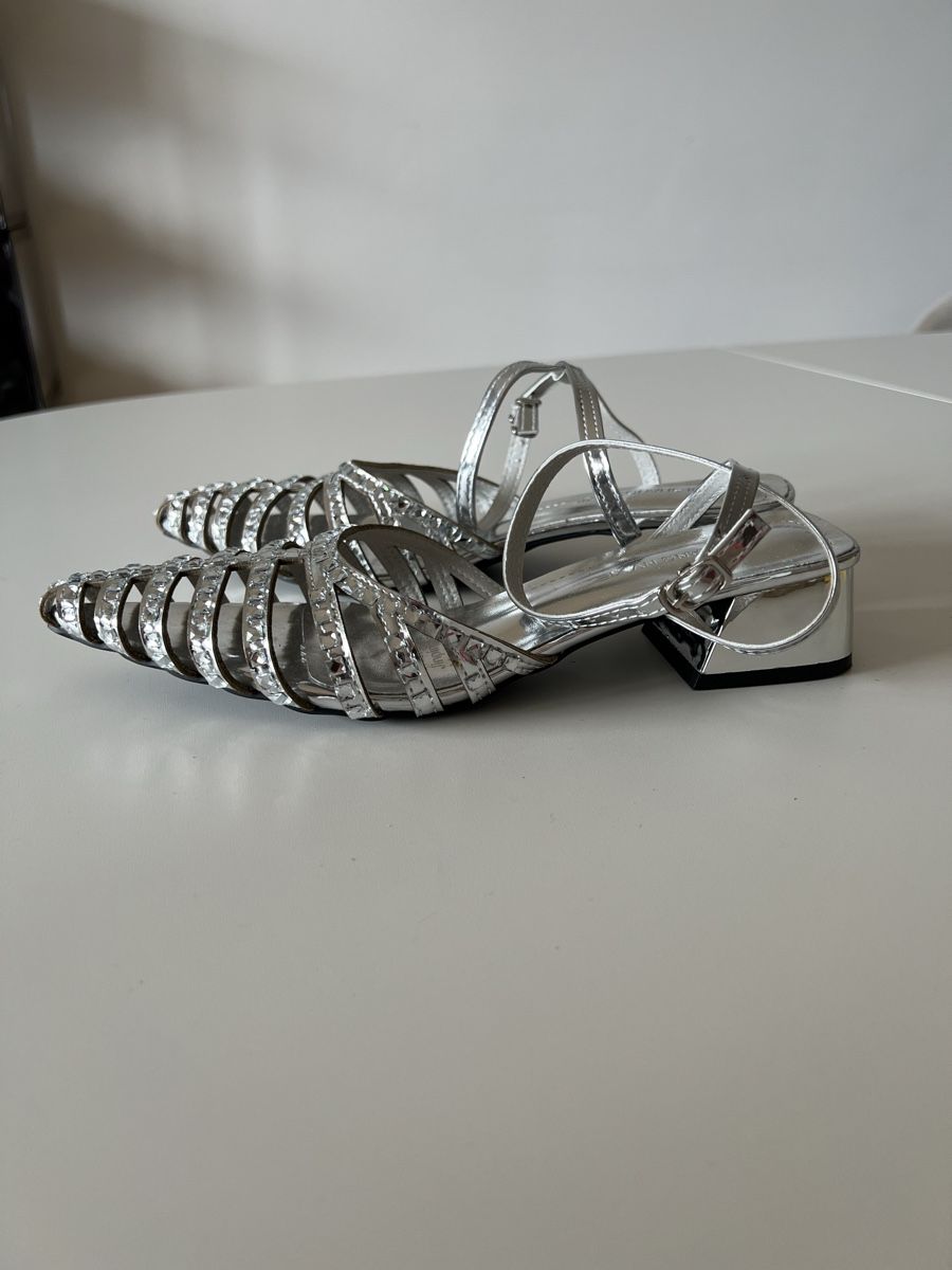 Scarpe da donna: Sandale Silver Gr 39 – Nuovo (secondo la descrizione) da Basel venduto da Ksjusha 1