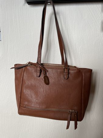 Handtasche Gabor braun mit Reissverschluss guter Zustand