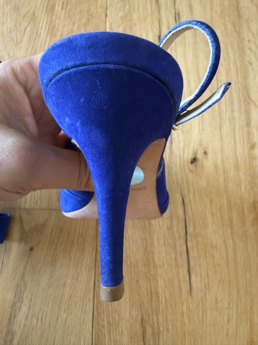 Scarpe da donna: COSMOPARIS Damen Pumps blau Grösse 38 – Usato da Luzern venduto da La_sfinge 1
