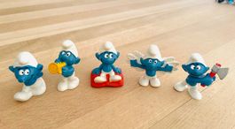 5x Original Peyo Schlümpfe 70er/80er, Bully - Set 3