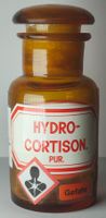 Apothekerflasche HYDRO CORTISON Gefahr Vintage 10cm