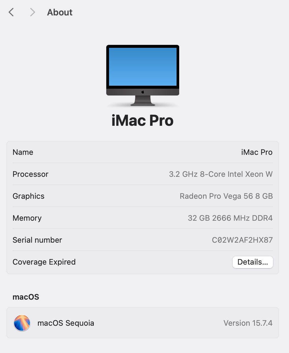 Apple PCs: iMac Pro - Power to the pro. – Gebraucht aus Port von hgn1 2