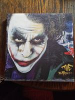 Heath Leder Joker Bild auf Leinwand 20x20cm