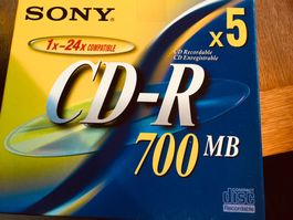 5 Stück neue CDs zum brennen