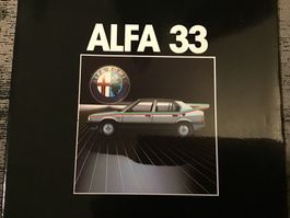 Alfa 33 Verkaufsprospekt 34 Seiten 1983